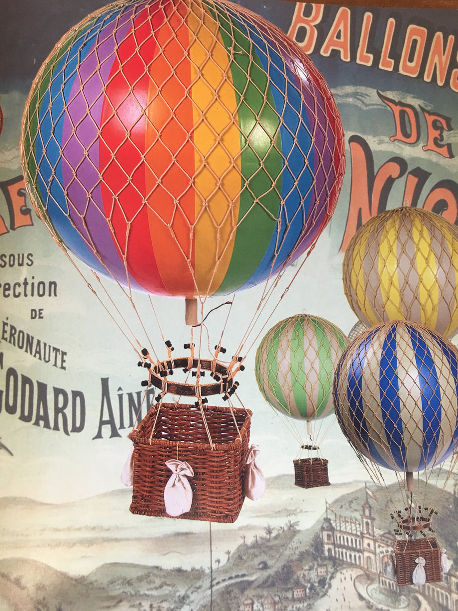 POSH PEANUT VINTAGE HOT AIR BALLOONS NB on sale